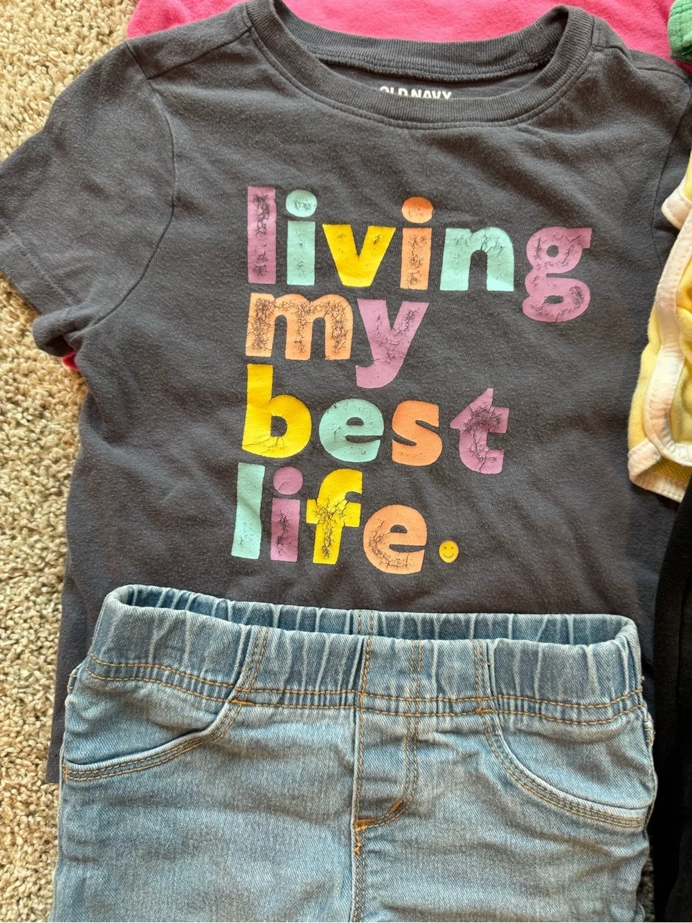 Toddler Girls Summer Clothing Bundle shorts, tshirts, leggings outfit Size 3T